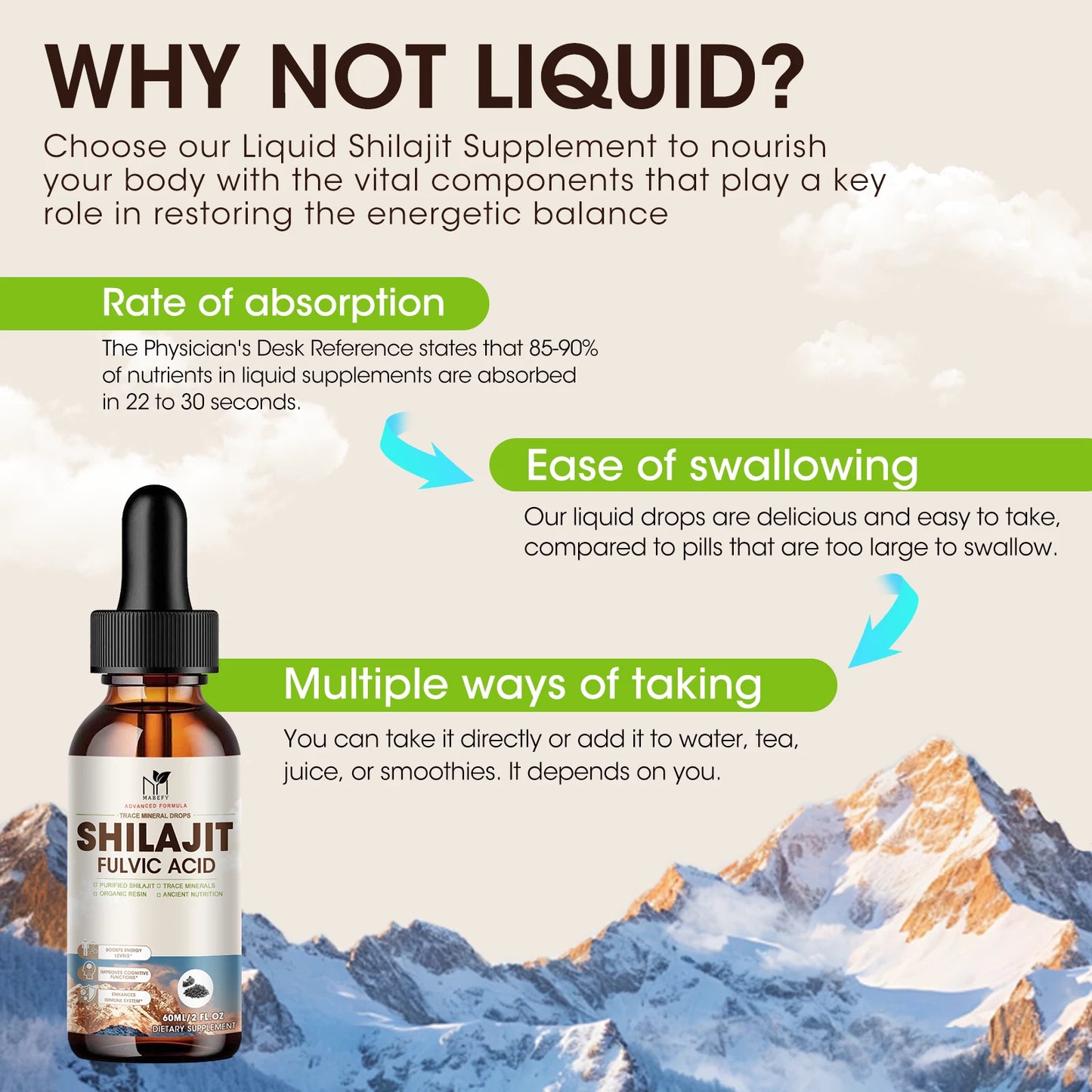 Himalayan Pure Shilajit Drops 60ml