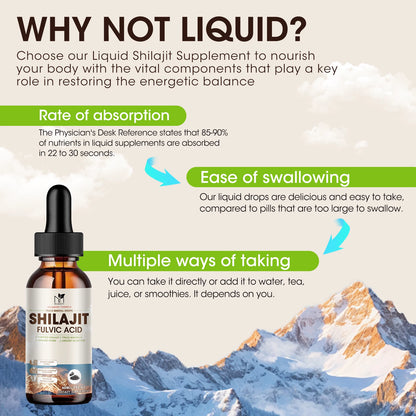Himalayan Pure Shilajit Drops 60ml